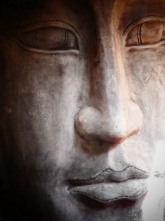 Buddhabrunnen Gesicht