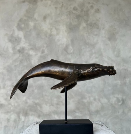 Wal aus Bronze